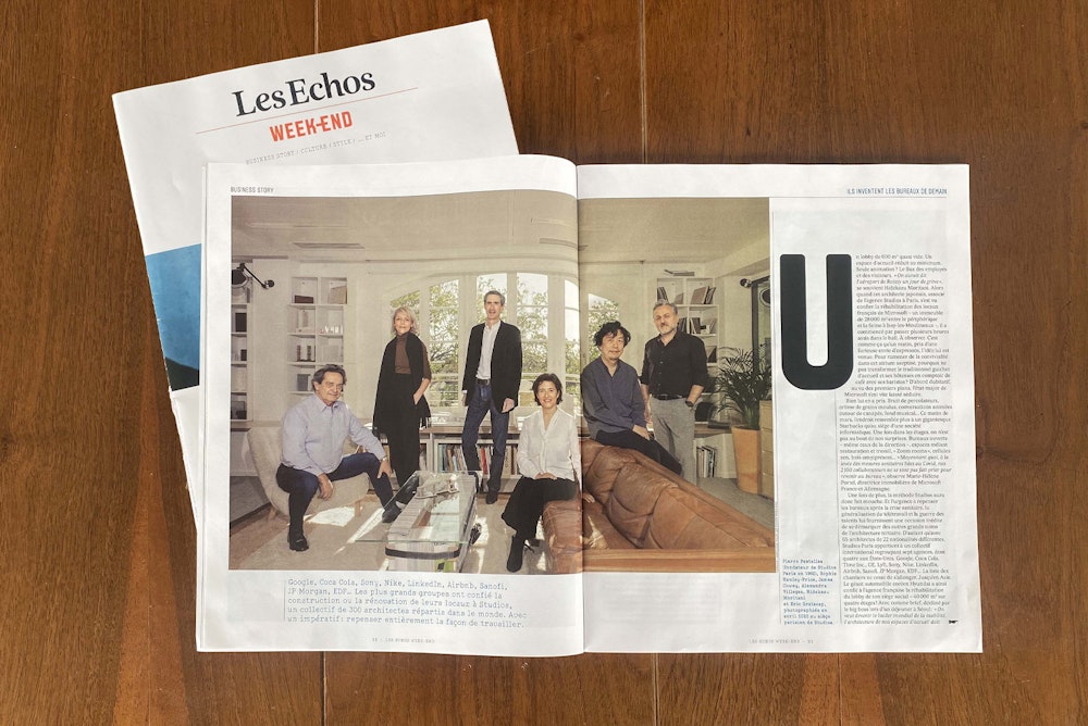 BUSINESS STORY : STUDIOS Architecture featured in Les Echos Week-end magazine